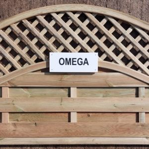 Tanalised Omega Lattice Top Fencing