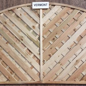 Tanalised Arched Vermont Fencing